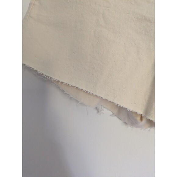 Madewell The Perfect Vintage Mid-Length Jean Short in Canvas Cream Womens 30 - Picture 6 of 13